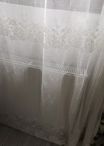 Modern Klasik  Mavi Çiçek Desenli Perde - Görsel 12