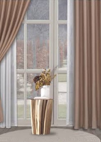 Modern Klasik Bej Perde - Görsel 2