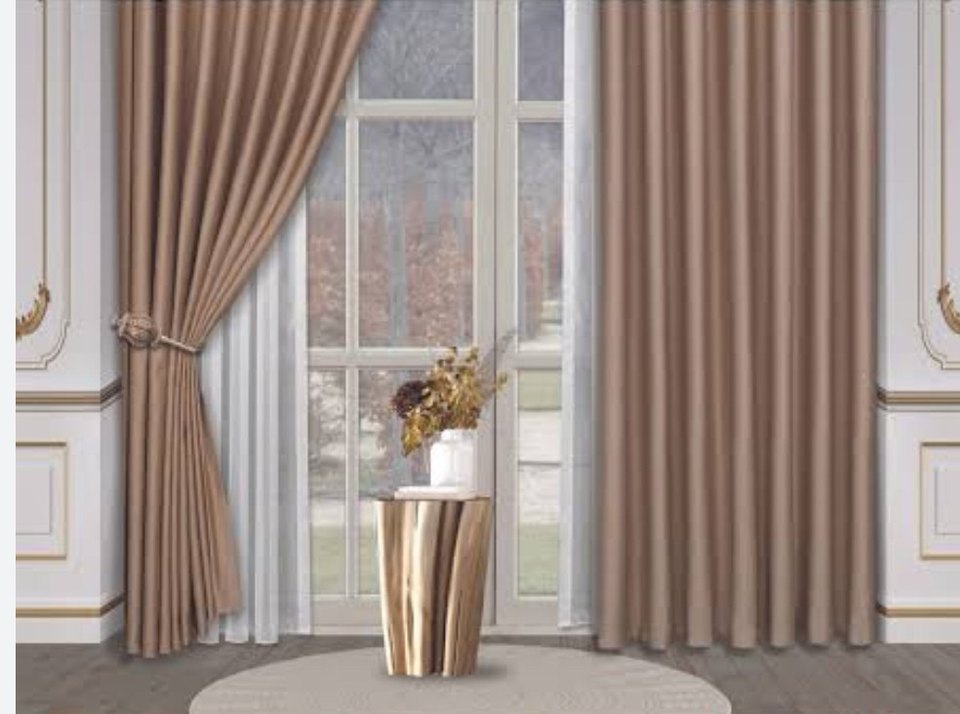 Modern Klasik Bej Perde - Görsel 2