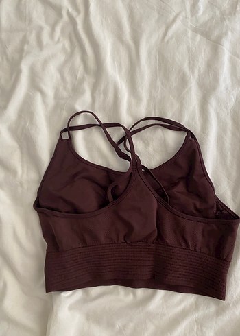 Bordo Spor Sütyeni Çapraz Askılı - Görsel 2