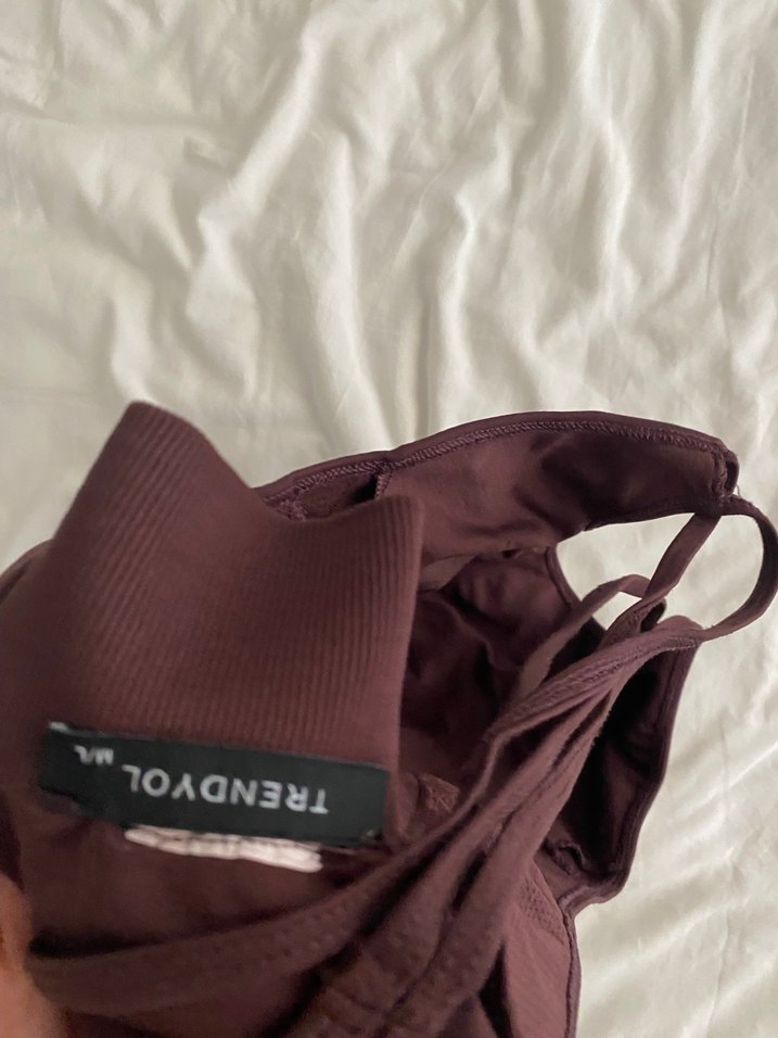 Bordo Spor Sütyeni Çapraz Askılı - Görsel 3