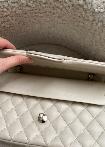 Krem Chanel model Çanta - Görsel 4