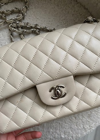Krem Chanel model Çanta - Görsel 3