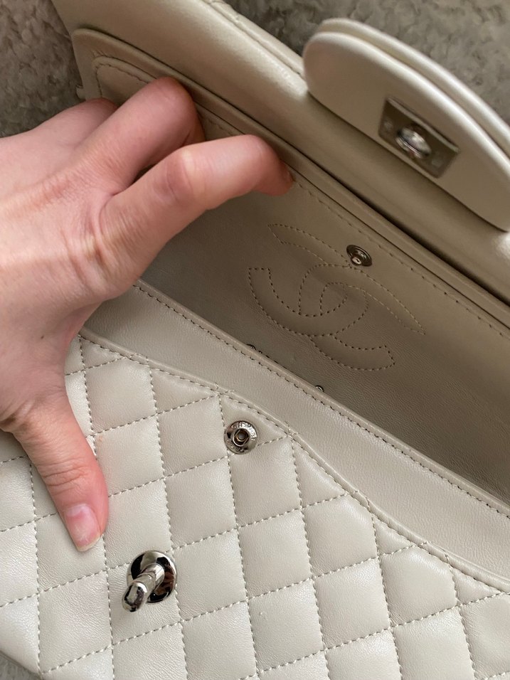 Krem Chanel model Çanta - Görsel 5