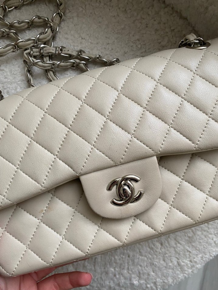 Krem Chanel model Çanta - Görsel 3