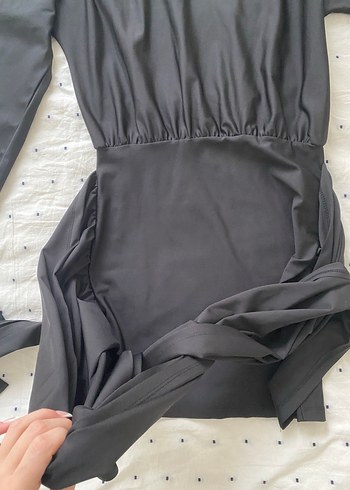 Siyah mini elbise - Görsel 5