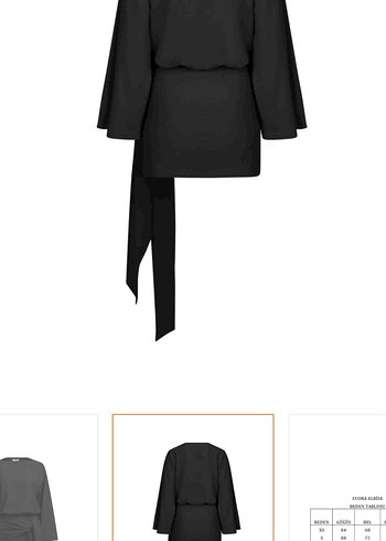 Siyah mini elbise - Görsel 2