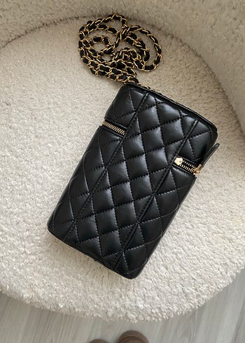 Siyah Chanel model çanta - Görsel 3