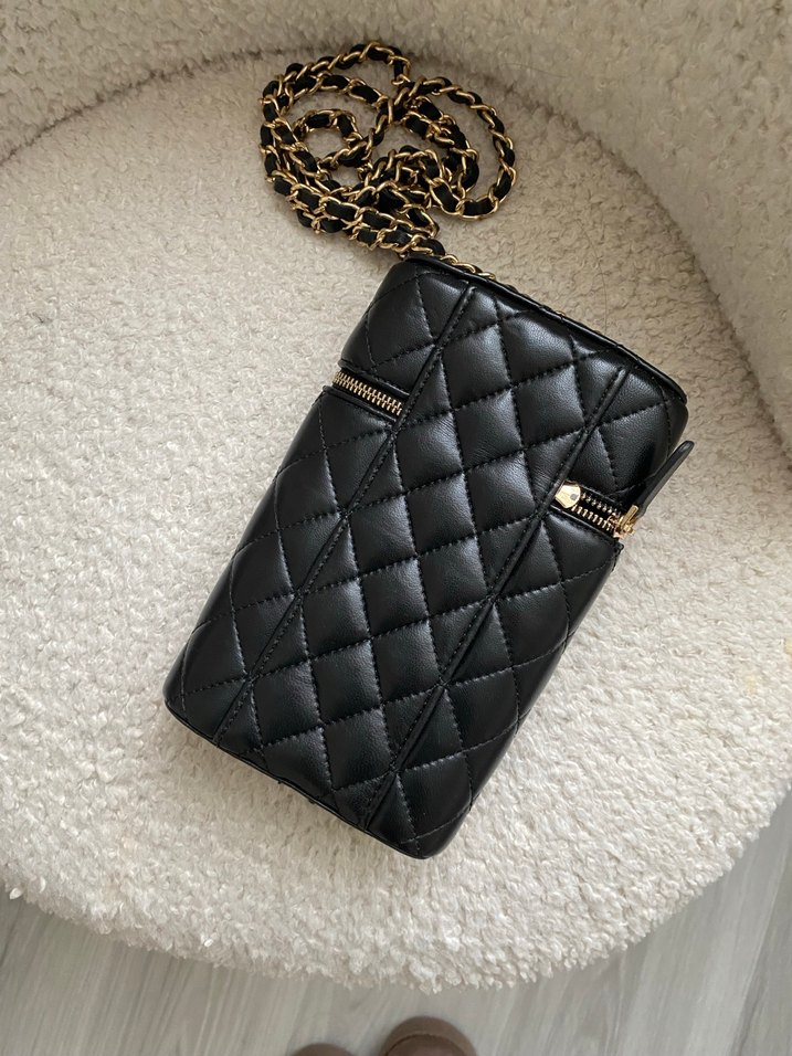 Siyah Chanel model çanta - Görsel 3