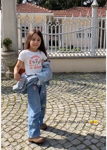 #h&m 6-7 yaş desenli jeans pantolon - Görsel 4