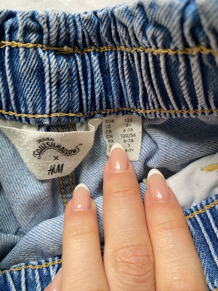 #h&m 6-7 yaş desenli jeans pantolon - Görsel 2
