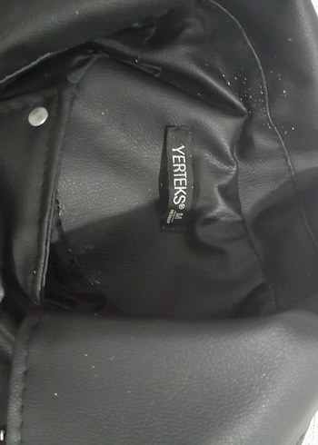 kısa deri ceket - Görsel 4