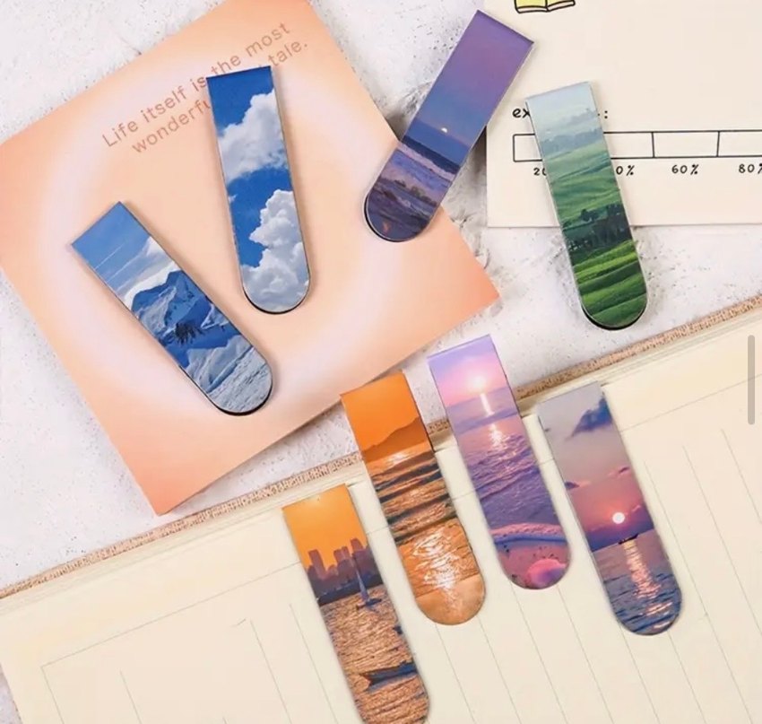 Çok Renkli Manzara kitap ayracı - Görsel 3