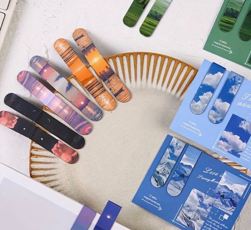 Çok Renkli Manzara kitap ayracı - Görsel 2