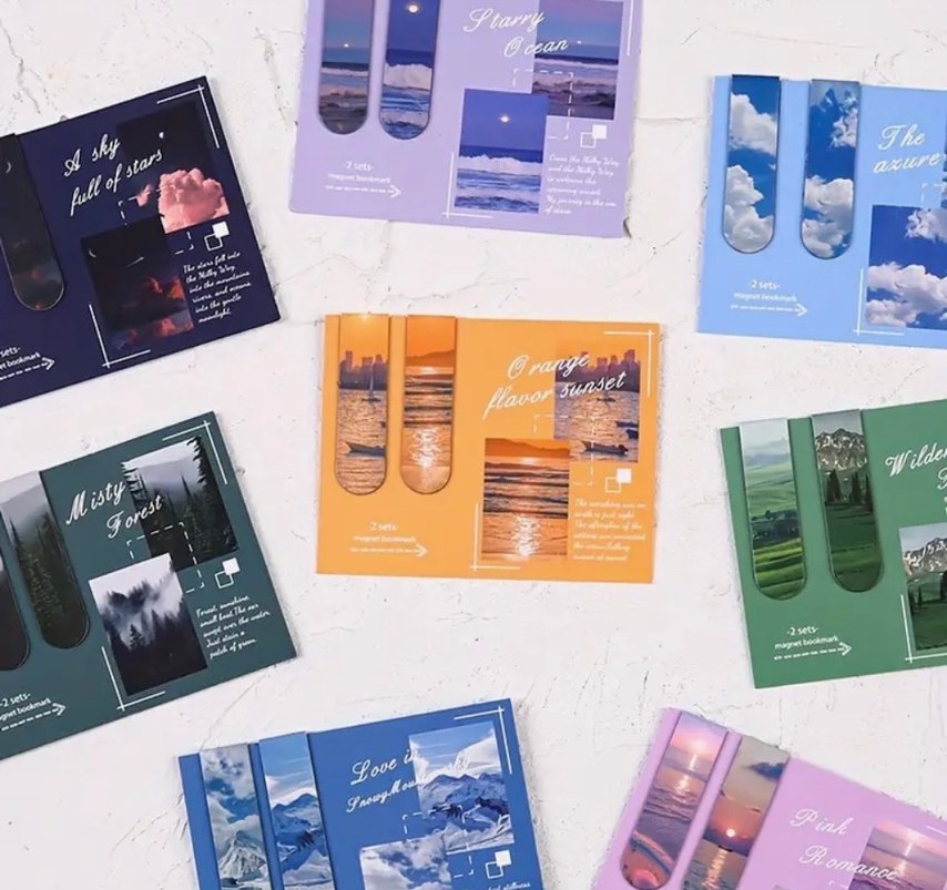 Çok Renkli Manzara kitap ayracı - Görsel 5