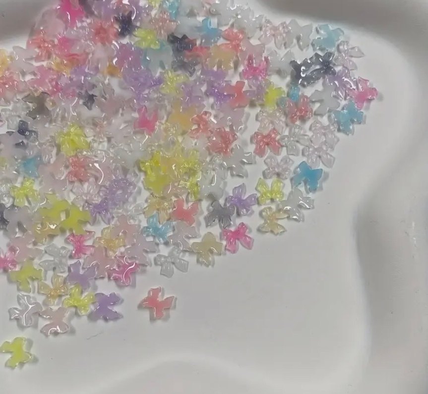 Pastel Pembe Fiyonklu Tırnak Süsleri - Görsel 3