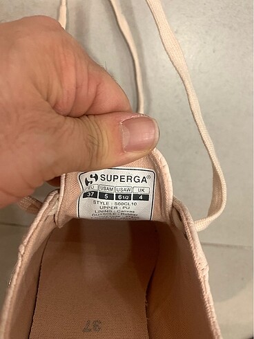 37 Beden ten rengi Renk Superga kadın ayakkabı