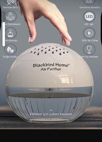 Blackbird Home Beyaz Hava Temizleyici ve Nemlendirici