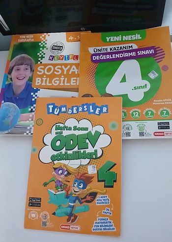 4. Sınıf Ders Kitapları ve Ödev Etkinlikleri Seti