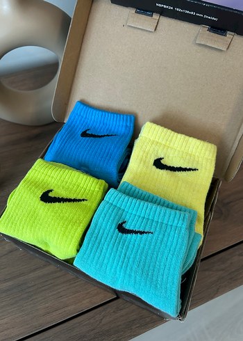 Renkli Kısa unısex Çorap Seti Nike