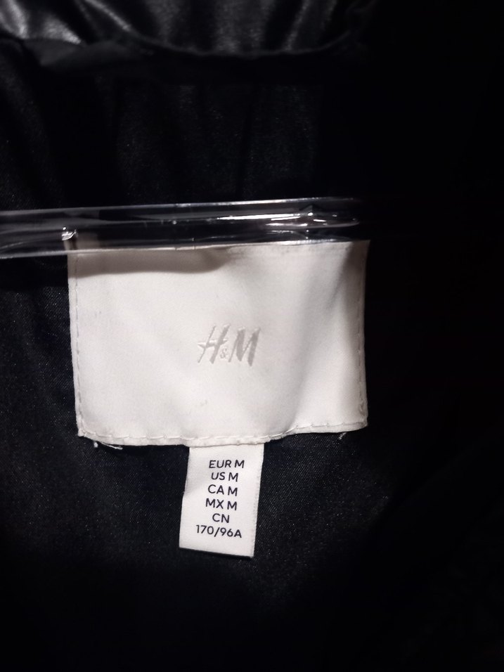 Siyah Şişme Deri Kadın Mont - Görsel 3