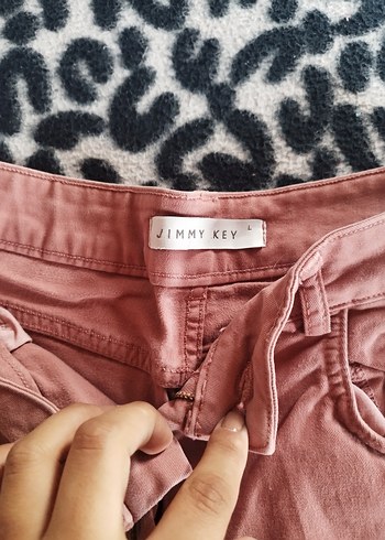 l Beden Kadın Pastel Kahverengi Jimmy key pantolon