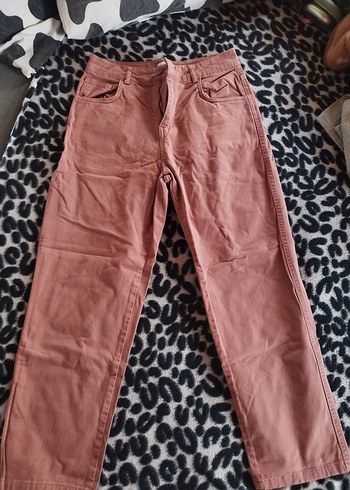 l Beden pembe Renk Kadın Pastel Kahverengi Jimmy key pantolon
