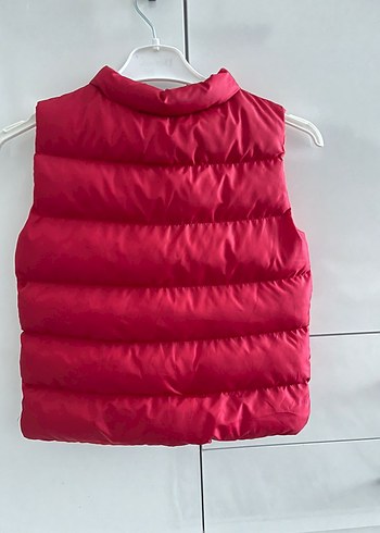 zara unisex kırmızı çocuk yelek - Görsel 3
