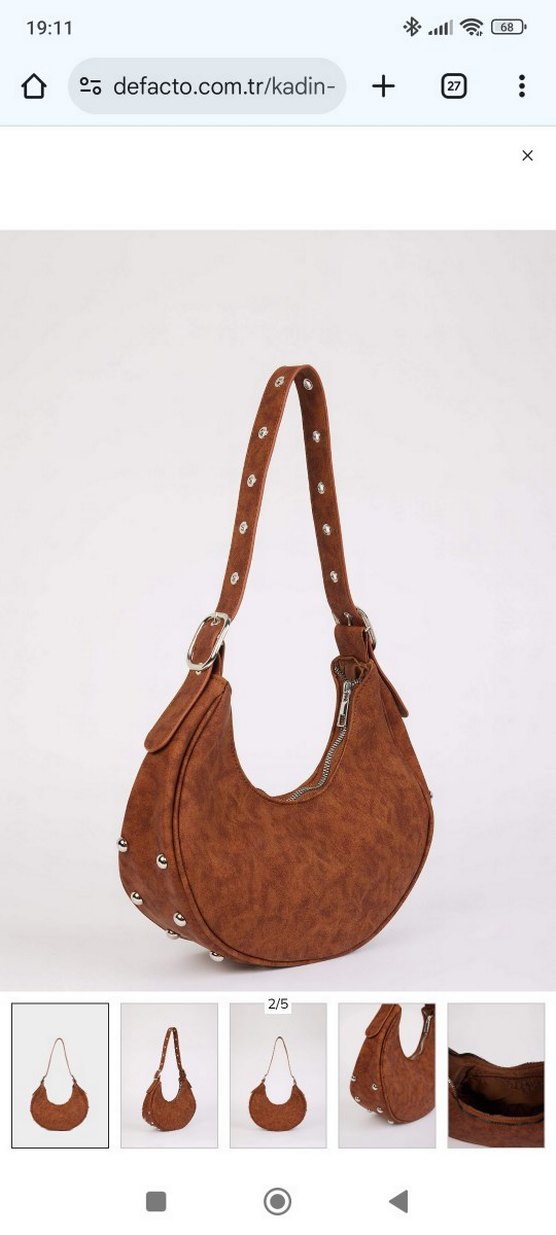 DeFacto kahverengi Kadın Omuz Çantası - Görsel 2