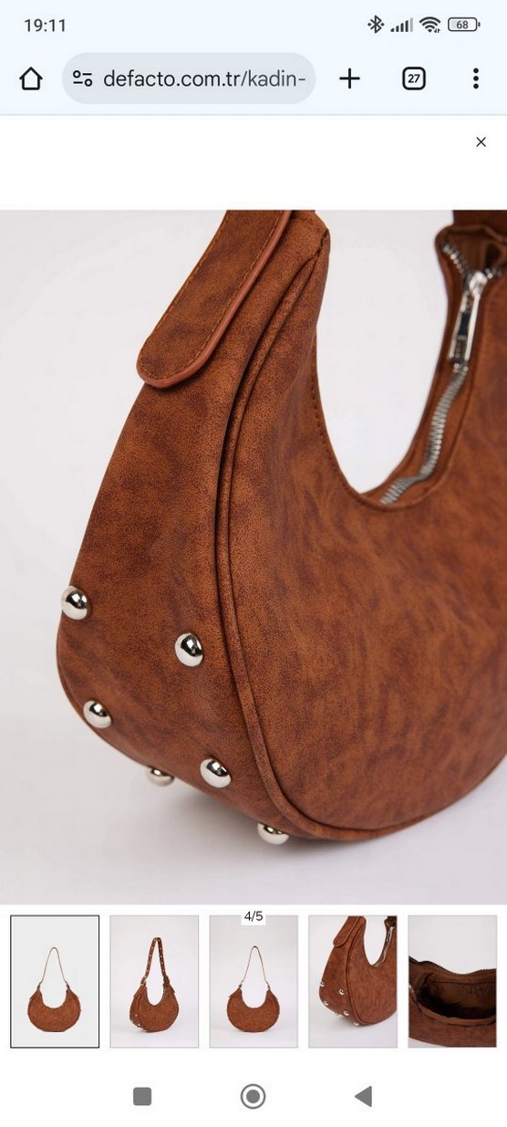 DeFacto kahverengi Kadın Omuz Çantası - Görsel 3
