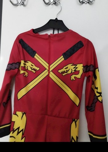 3-4 yaş erkek çocuk ninja kostüm süper kahraman kostüm - Görsel 4