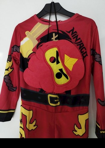 3-4 yaş erkek çocuk ninja kostüm süper kahraman kostüm - Görsel 3