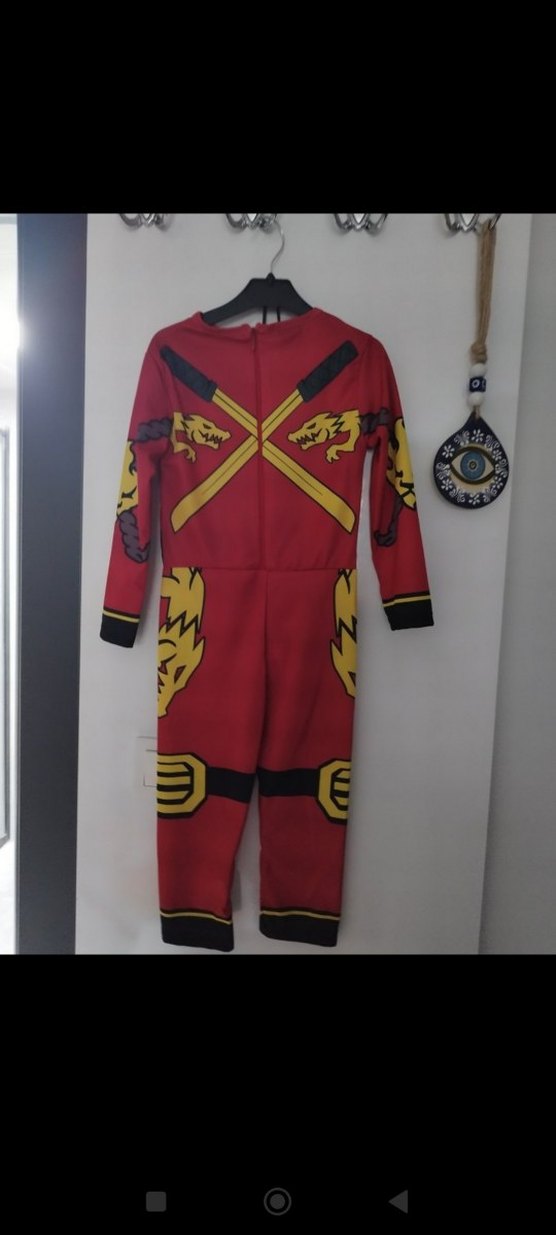 3-4 yaş erkek çocuk ninja kostüm süper kahraman kostüm - Görsel 5