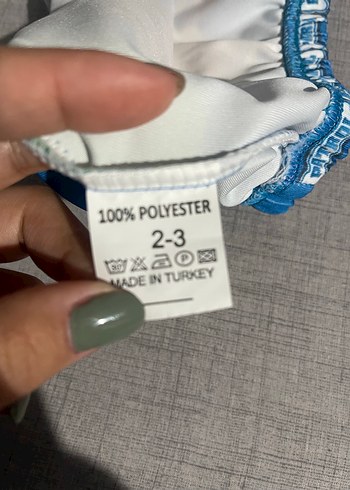 2-3 yaş mavi erkek çocuk deniz şortu - Görsel 4