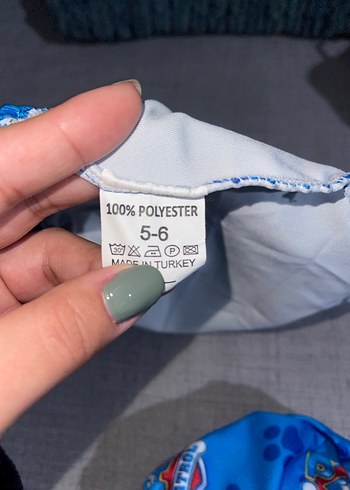 Mavi renk erkek çocuk deniz havuz bonesi - Görsel 4