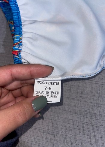 7-8 yaş mavi erkek çocuk deniz havuz bonesi - Görsel 4