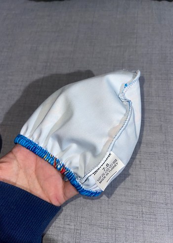 7-8 yaş mavi erkek çocuk deniz havuz bonesi - Görsel 3