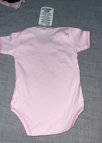 yenidoğan pembe kız bebek body zıbın - Görsel 2