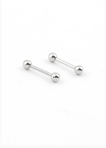 Gri çelik tragus piercing küpe 