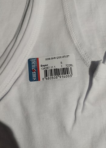 seher yıldızı 5 no 3 lü erkek çocuk atlet - Görsel 2