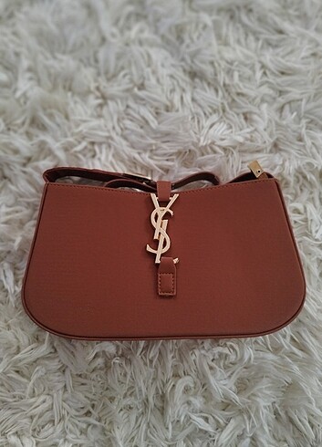 Kahverengi YSL deri çanta - Görsel 2