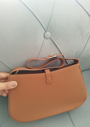 Kahverengi YSL deri çanta - Görsel 6