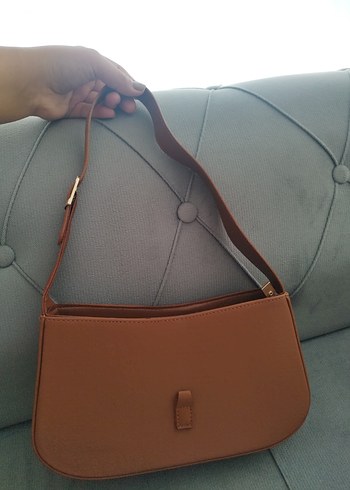 Kahverengi YSL deri çanta - Görsel 3