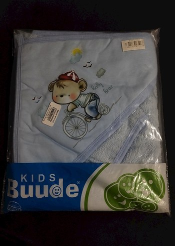 erkek bebek mavi havlu kese bornoz - Görsel 2