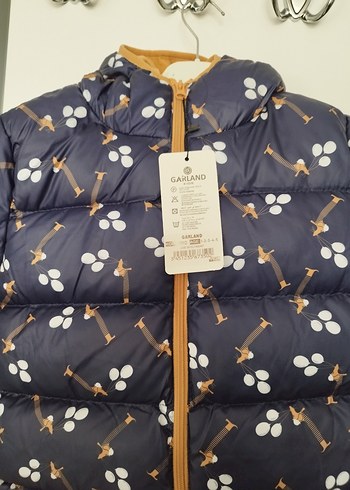 kız çocuk lacivert mont kaban ceket - Görsel 2