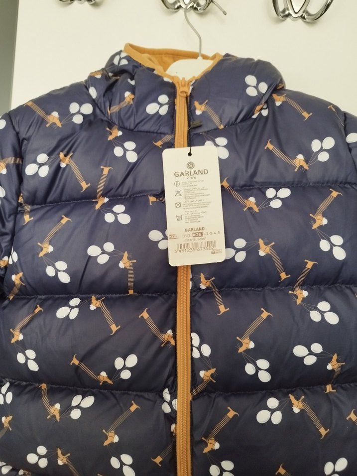 kız çocuk lacivert mont kaban ceket - Görsel 2