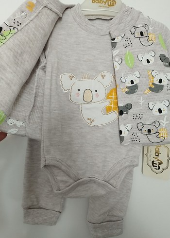 erkek bebek üçlü takım zıbın tayt hırka - Görsel 2