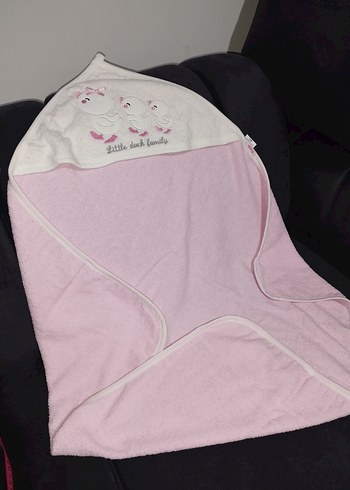 kız bebek pembe kese hediyeli havlu - Görsel 2