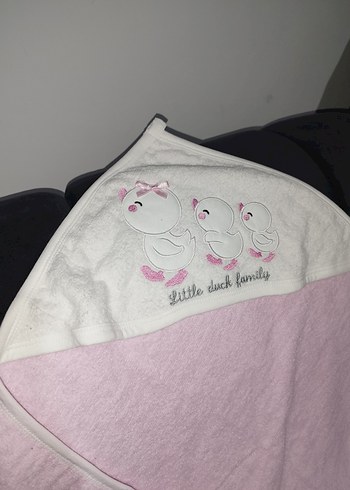 kız bebek pembe kese hediyeli havlu - Görsel 4
