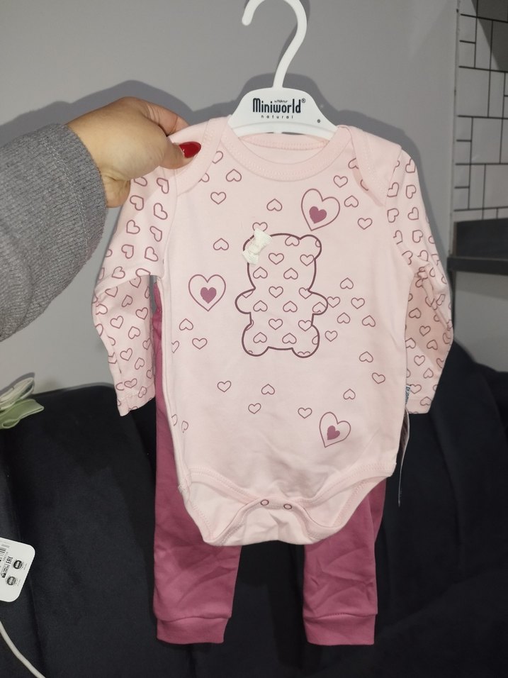 mini world kız bebek üçlü takım - Görsel 4